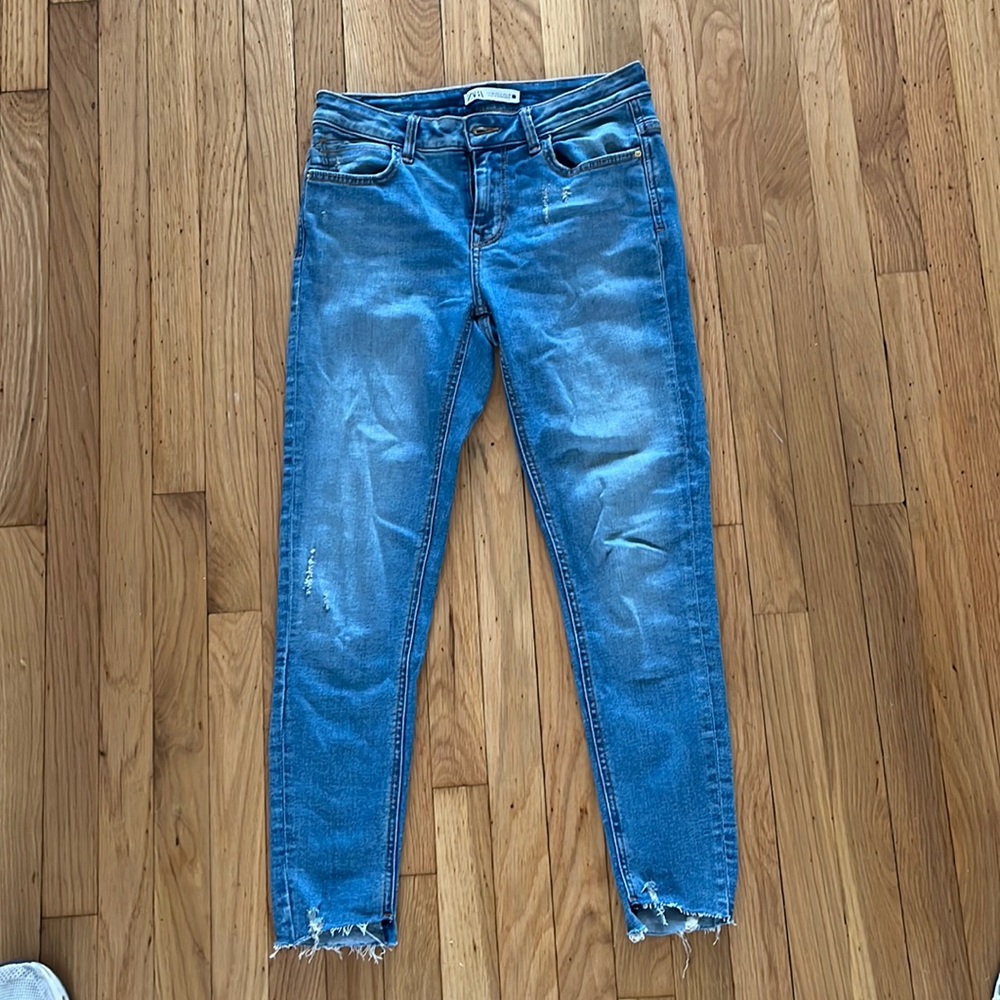 Mid waist skinny zara jeans